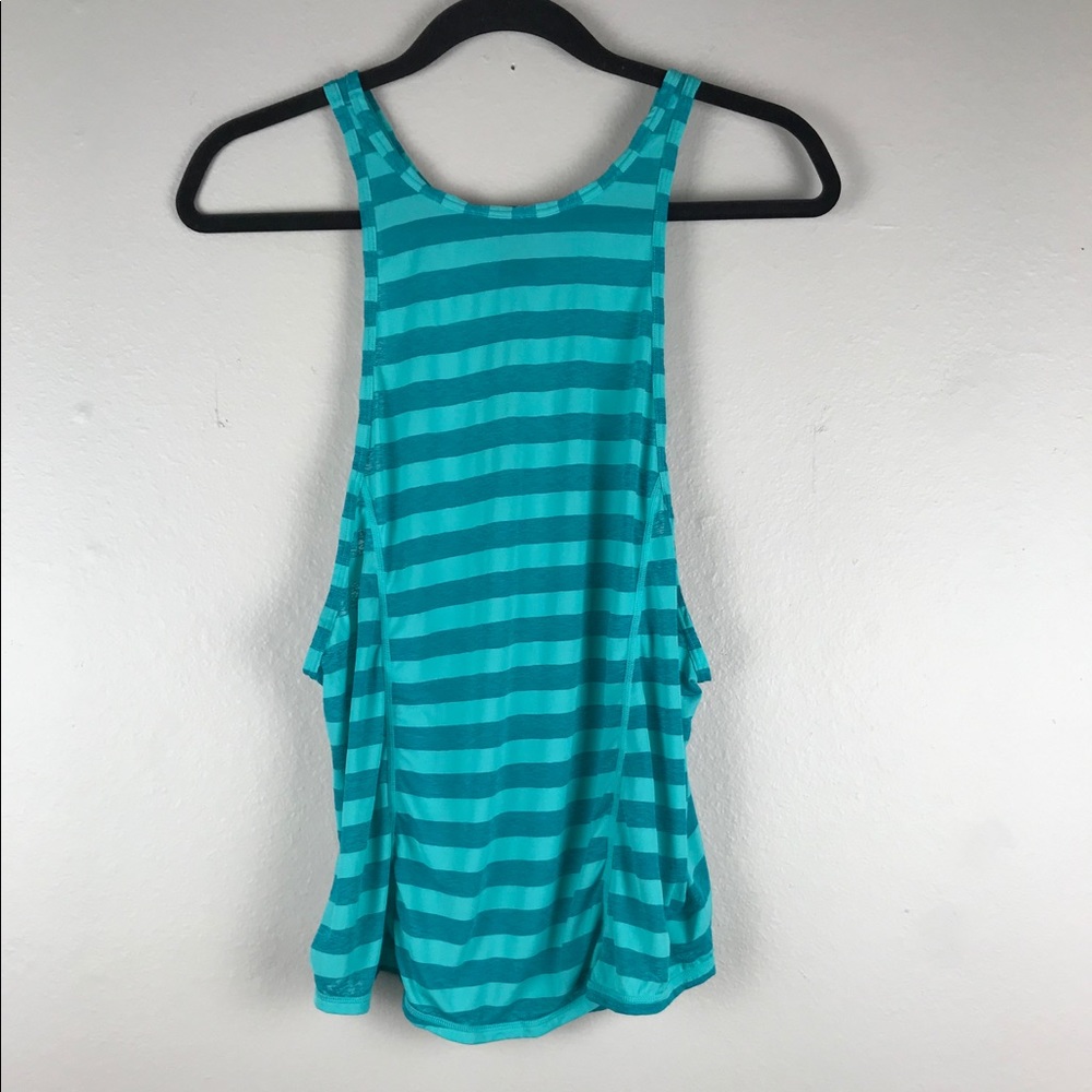 Z By Zella Striped Athletic Tank Top Sz M